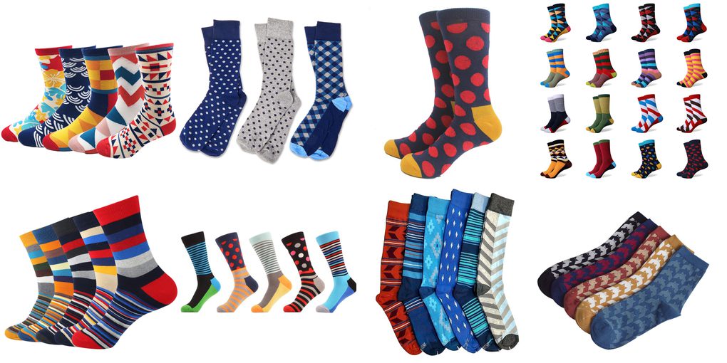 colored dress socks